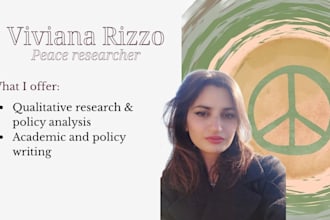 conduct peace and conflict analysis and research