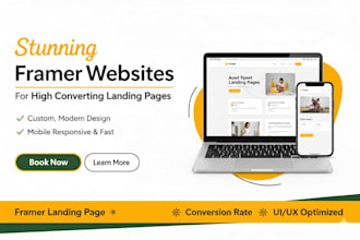 design a professional framer website template
