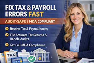 fix tax and payroll errors handle file returns and secure mda compliance fast