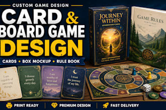 create professional card game and board game designs