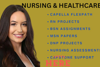 guide and support msn, bsn, and dnp nursing capstone projects