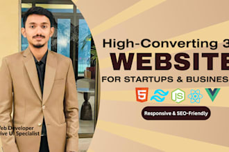 design and develop fully responsive 3d website