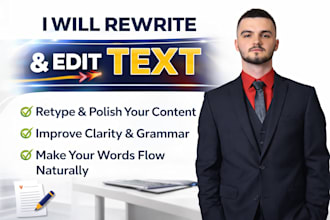 rewrite and improve your text professionally