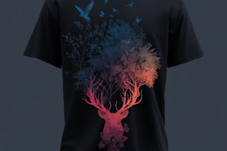 create a t shirt design and clothing tshirt