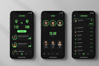develop a live score fantasy sports or leaderboard mobile app