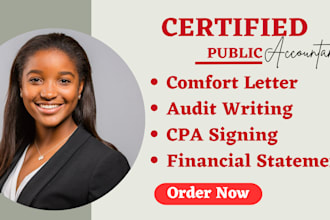 prepare and review financial statement as a USA CPA