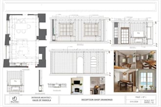 do detailed millwork, curtain, cabinetry, joinery and furniture shop drawings