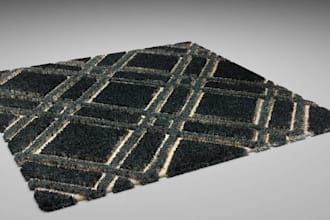 design 3d model of rugs, mat, cushion, textile, curtain, scarf fabrics rendering