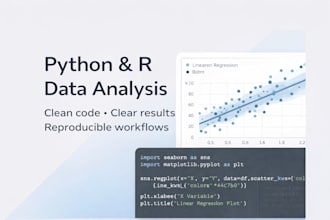 clean, analyze, and visualize your research dataset