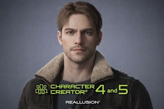 rig, animate 3d character creator 4, iclone 8 characters, cc4, cc5, retopology