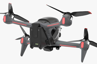 design 3d printable drone frame and custom quadcopter uav