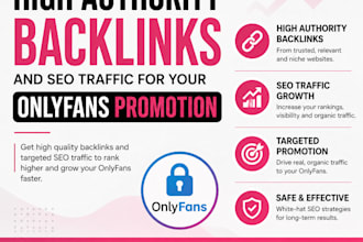 build high authority backlinks and SEO traffic for your onlyfans promotion
