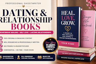 ghostwrite dating or relationship books about heartbreak healing and self love