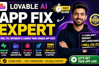 solve lovable app errors build mvps connect payment launch startup fast