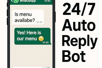 create a smart whatsapp auto reply chatbot for your business