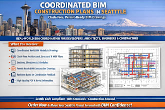prepare coordinated revit bim construction plans
