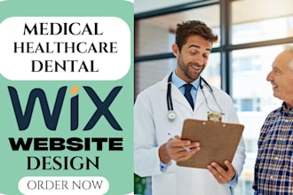 design medical website dental practice wix website healthcare dentist clinic seo