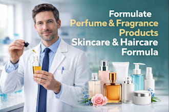 formulate perfume and fragrance products skincare and haircare formula