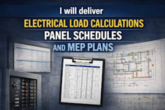autocad electrical layouts lighting power and panel schedules load calcs