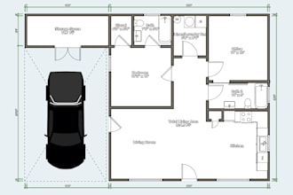 create professional residential 2d blueprints and house plan