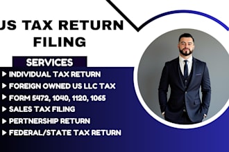 file form 5472, 1040, 1065, 1120 and US llc tax return for foreign owners
