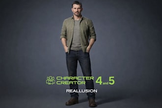 rig and animate 3d character in unity, unreal engine cc4 cc5 iclone 8 reallusion