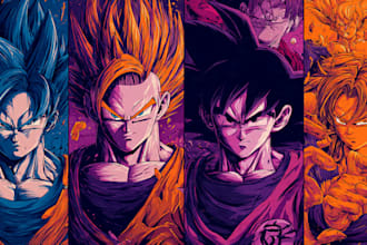 do any dragon ball style illustration for you