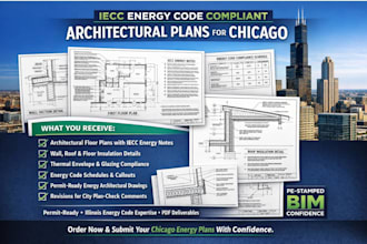 prepare iecc code compliant energy architectural plans