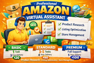 be your professional amazon fba virtual assistant