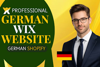 design or redesign a professional german wix website using wix studio