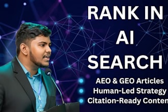 write GEO and aeo optimized articles for ai search visibility