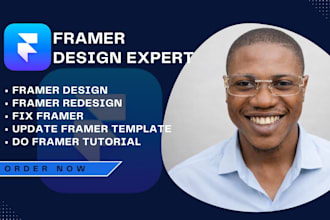 design redesign existing framer website edit framer template fix responsiveness