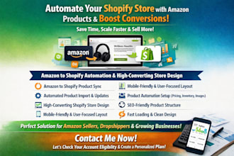 sync amazon with shopify for product automation highly converting shopify design