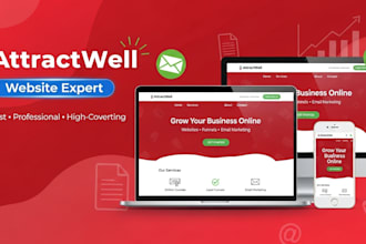 set up attractwell website, funnels and online course