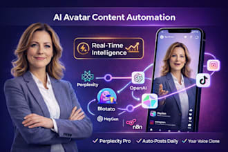 create ai avatar video clone automation syntopia instagram tiktok heygen n8n