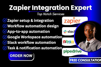 zapier integration automation workflow virtual assistant slack google workspace