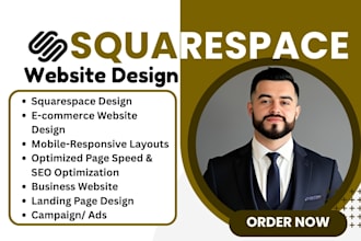 do squarespace website, squarespace redesign, squarespace landing page, SEO