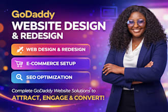 design godaddy website and redesign godaddy website