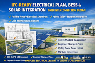 ifc ready electrical plan bess and solar integration grid interconnection design