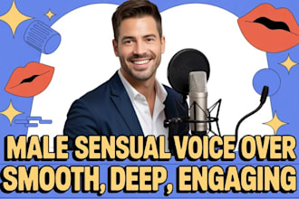 record a deep american male voice over for narration, commercial, and sfw voice