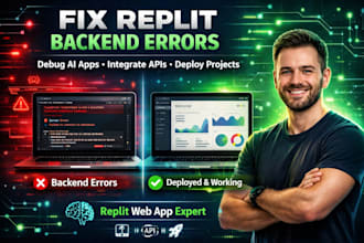 fix replit backend errors debug ai apps integrate apis and deploy web projects