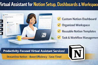 create a custom notion dashboard, workspace, and templates