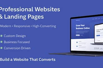 design a modern, responsive website or landing page