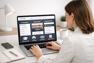 be your online course virtual assistant, kajabi, udemy, lms virtual assistant