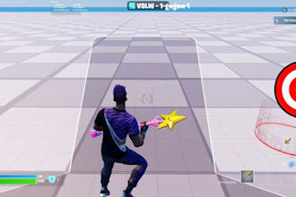 create custom fortnite uefn map, 1v1, tycoon map, boxfight, red vs blue, zonewar