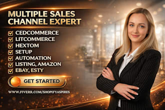 set up multiple sales channel cedcommerce litcommerce hextom prediko quicksync
