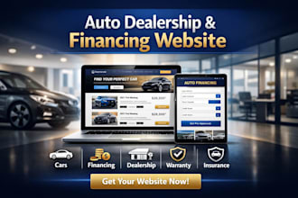 design auto car financing dealership warranty coverage vehicle insurance website