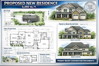 prepare permit ready autocad architectural drawings with georgia pe stamp