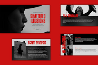 do modern powerpoint deck, powerpoint animated film pitch deck