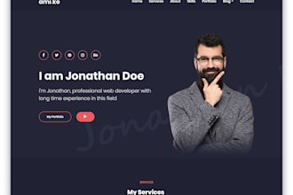 design a modern personal portfolio